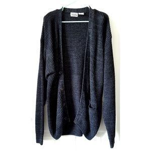 Vintage Oversized Chunky Knit Cardigan